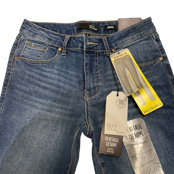 New 1822 Denim Women's Blue Skinny Jeans W28 L29 - Picture 3 of 7
